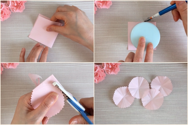 cách làm hoa giấy cẩm chướng