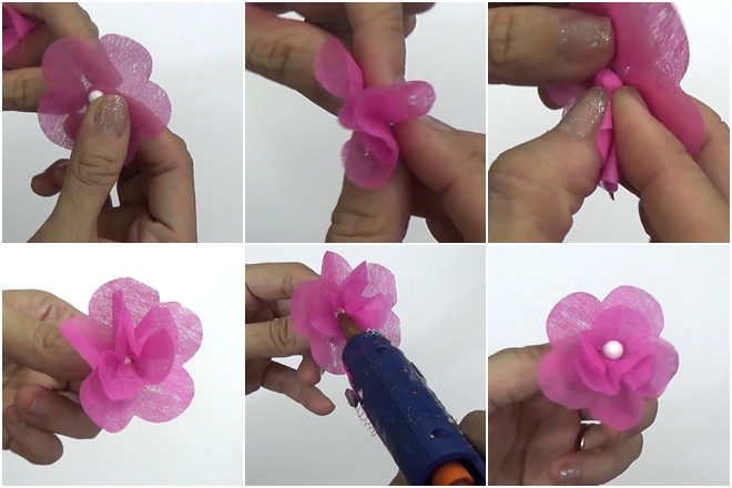 cách làm hoa giấy lụa a