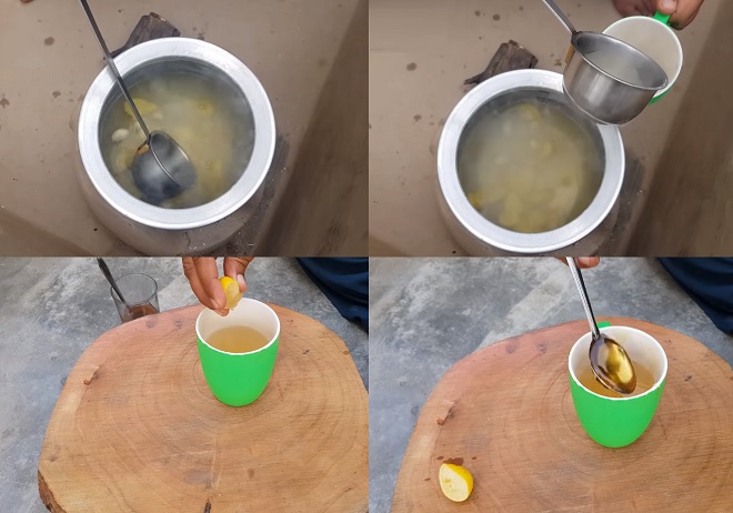 Cách uống trà gừng tỏi dễ dàng bằng cách pha chanh với mật ong