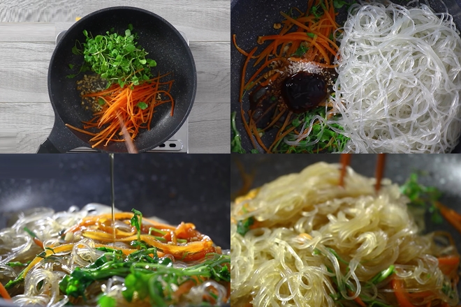 stir fried vermicelli with vegetables