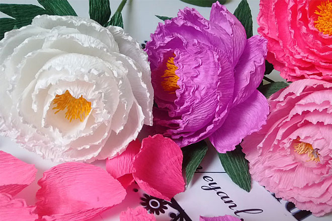Cách làm hoa giấy đơn giản mà đẹp không cần có hoa tay