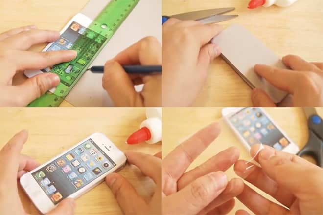 Cách làm điện thoại bằng giấy in