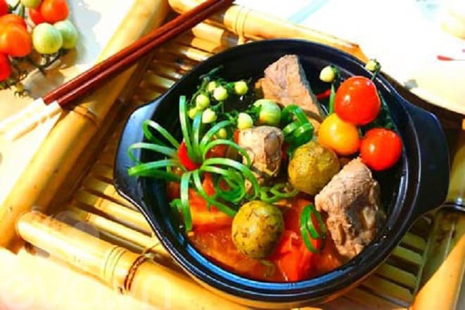Canh sườn heo sấu