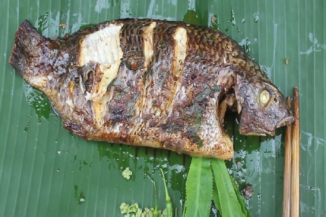 cá nướng giấy bạc