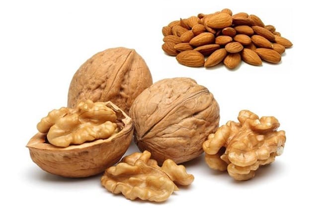 nguyên liệu sữa hạnh nhân óc chó