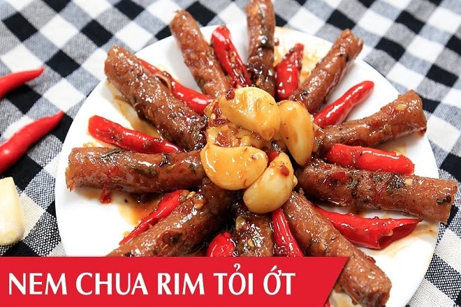 Nem rim tỏi ớt