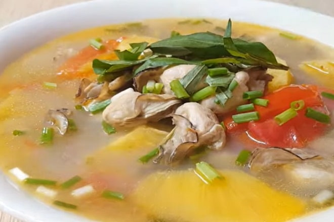 canh chua hàu