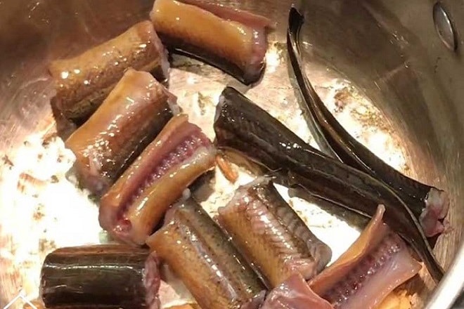 Lươn được chế biến hoàn toàn không đánh bắt cá