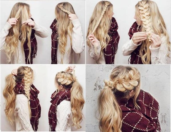 cách buộc tóc đẹp cho tóc dài
