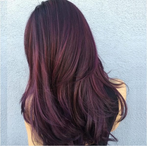 Tóc màu đỏ tím mẹo chọn 10 màu đẹp cho mọi loại da giữ màu tóc lâu phai