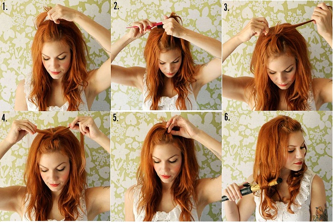 cách buộc ngược tóc mái cơ bản nhất