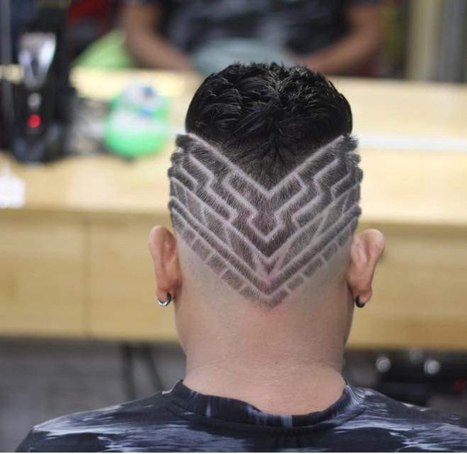 Kiểu kẻ vạch tóc nam  Barber Shop Vũ Trí  Tin Tức