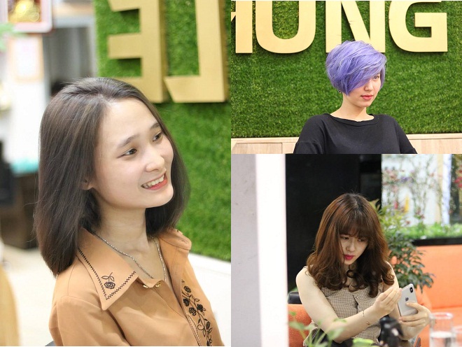 các kiểu tóc đẹp được cắt tại salon Hưng