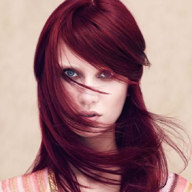 cách pha nhuộm tóc cho nền tóc màu đỏ tím