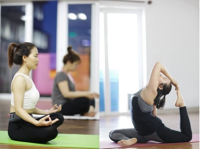 lớp học yoga tại trung tâm Sài Gòn Dance yoga