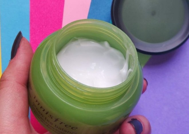 chất kem dưỡng ẩm trà xanh Innisfree Balancing Cream Ex