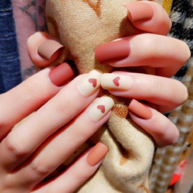 Nail Spa TIỀN  Mẫu nail màu cam đất cho mất ty đây  Facebook