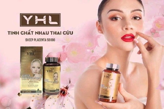 viên uống trắng da nhau thai cừu YHL hiệu quả