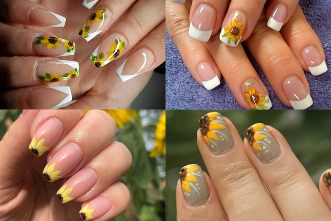 Nail hoa mặt trời