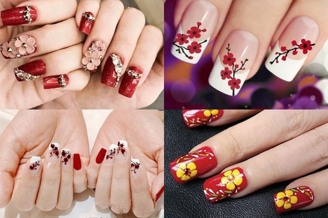 làm nail ăn tết