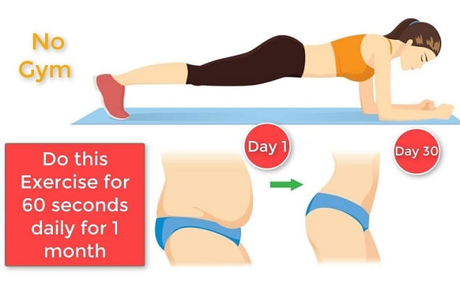 Bài tập plank giảm mỡ bụng nhanh trong 1 tuần