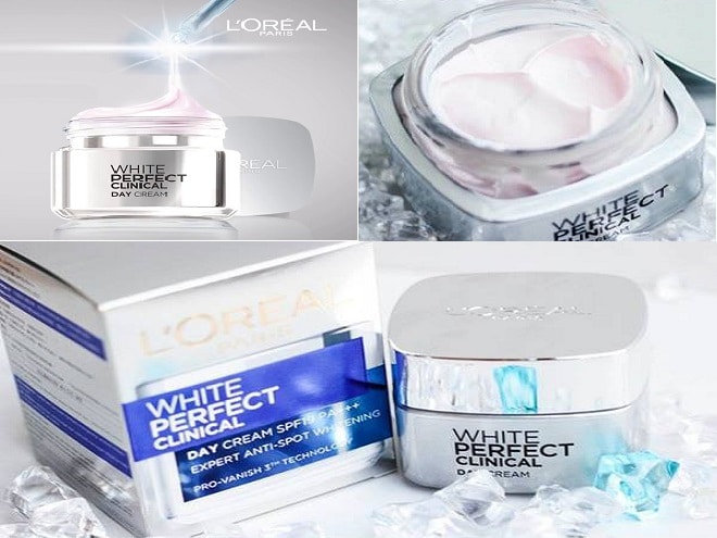 review kem trị nám ban ngày L Oreal White Perfect Clinical Day Cream