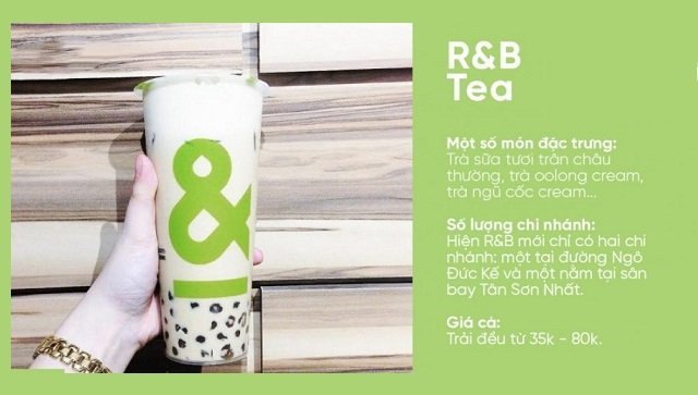 Trà sữa R&B và 7 điều về thương hiệu trà sữa ngon nức tiếng Sài Gòn