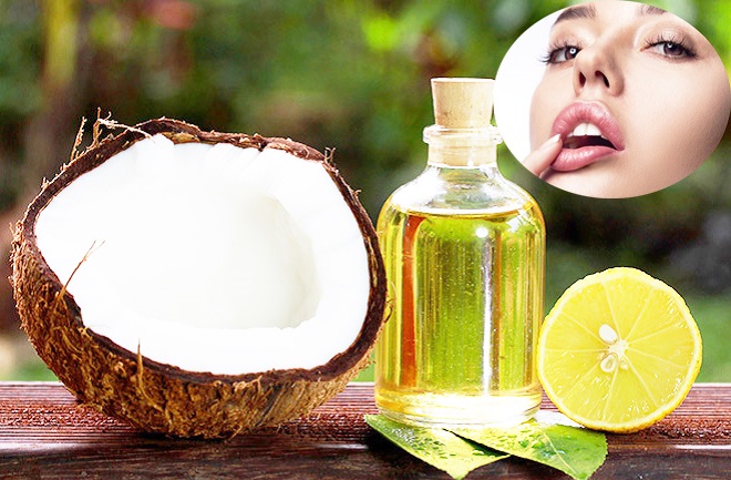 Trị thâm môi bằng dầu dừa