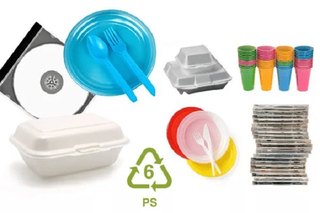 Một số vật dụng làm từ nhựa PS