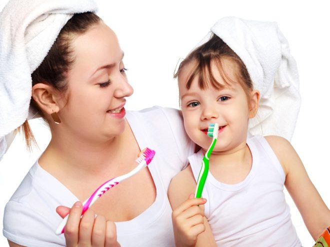 You can build this habit in your child by showing and imitating you or your sibling brushing their teeth