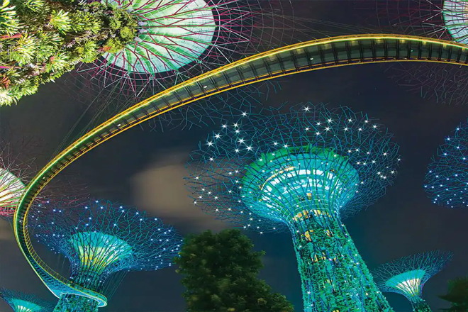 địa điểm du lịch singapore garden by the bay đêm