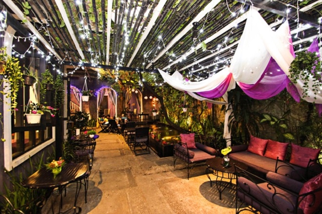 quán cafe lãng mạn pergola cafe