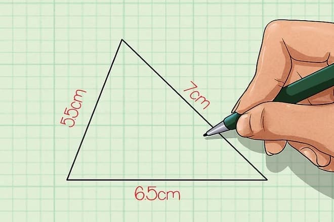diện tích tam giác khi biết 3 cạnh