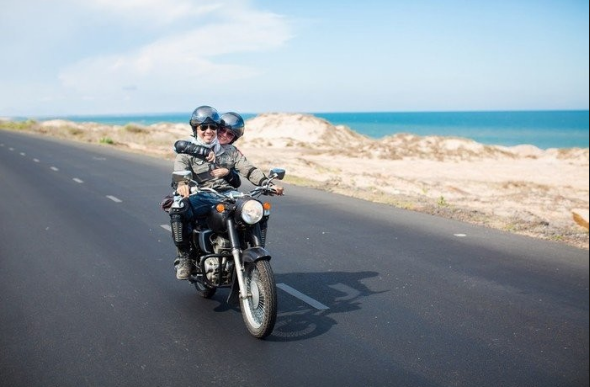 Phượt Long Hải bằng xe máy là phương tiện nhiều người lựa chọn