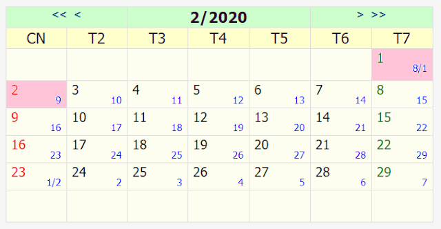 Rất Hay: Ngày tốt tháng 2 2020 - những ngày mang lại nhiều tài lộc