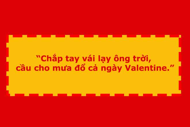 câu nói hài hước về ngày Valentine của người FA