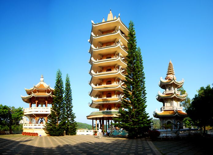 Những ngọn tháp của chùa