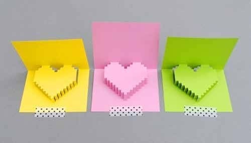 Hướng dẫn cách làm 3 loại thiệp Valentine dễ thương và ý nghĩa