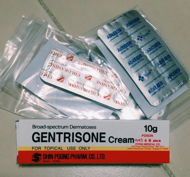 tương tác thuốc với genrisone