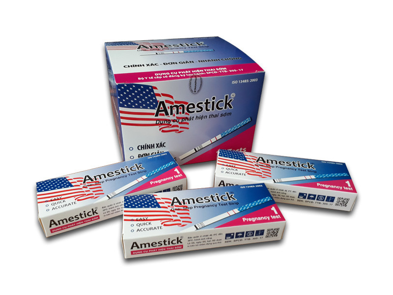 Bước nào để chuẩn bị trước khi sử dụng que thử thai Amestick?
