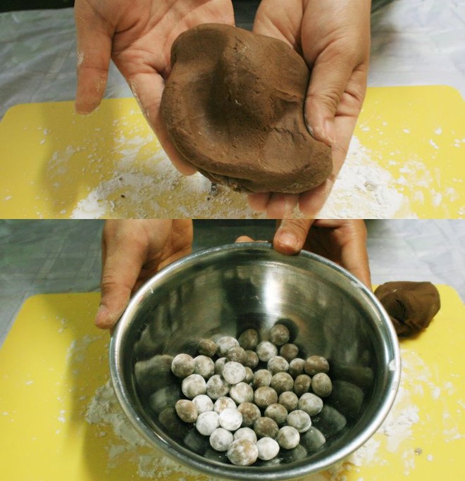nặn trân châu đen