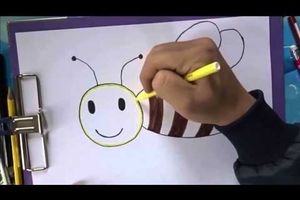 Dạy bé vẽ hình ong vàng ngộ nghĩnh đơn giản