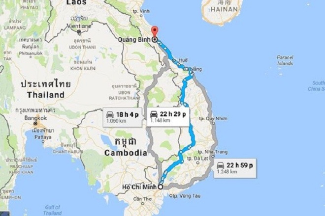 TPHCM đến Quảng Bình
