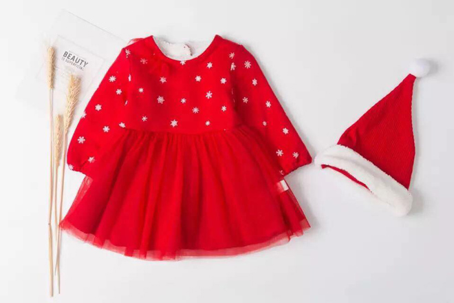 Hàng thiết kế siêu xinh Váy nhung đỏ cổ thêu hoa cực sang chảnh cho bé gái  mặc Noel Tết  Shopee Việt Nam