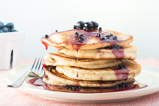 Pancake siro nho