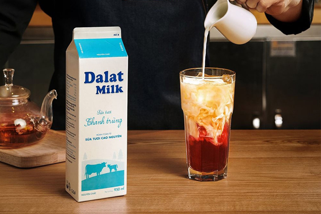 Sữa tươi thanh trùng nguyên chất Dalatmilk