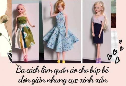 Hướng dẫn cách may váy hở vai cho búp bê Barbie tập 7  YouTube