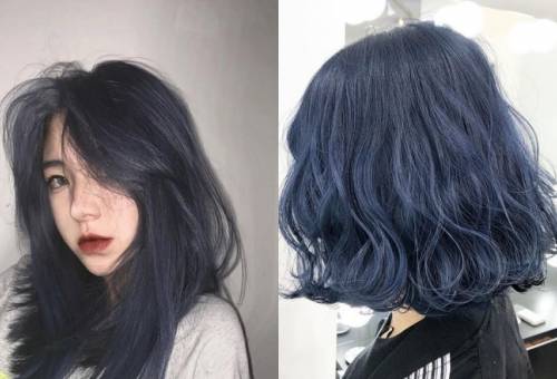 Với màu sắc xanh đen dương và xanh rêu khói, tóc của bạn sẽ trở nên nổi bật hơn bao giờ hết. Hãy cùng chiêm ngưỡng hình ảnh và cảm nhận sự độc đáo, cá tính và trẻ trung của kiểu tóc này. Bạn sẽ không thể rời mắt khỏi hình ảnh này đấy!