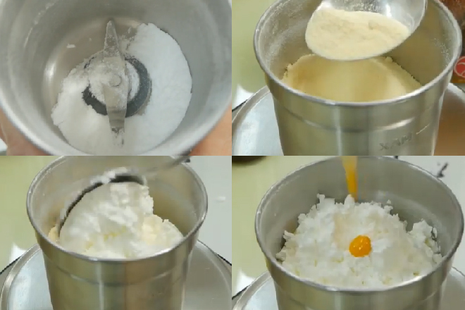 Trộn sữa bột bột ngô