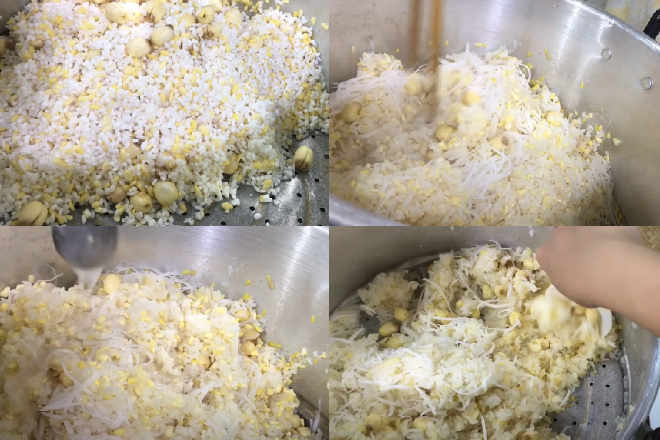 Cách nấu xôi dừa hạt sen ngon